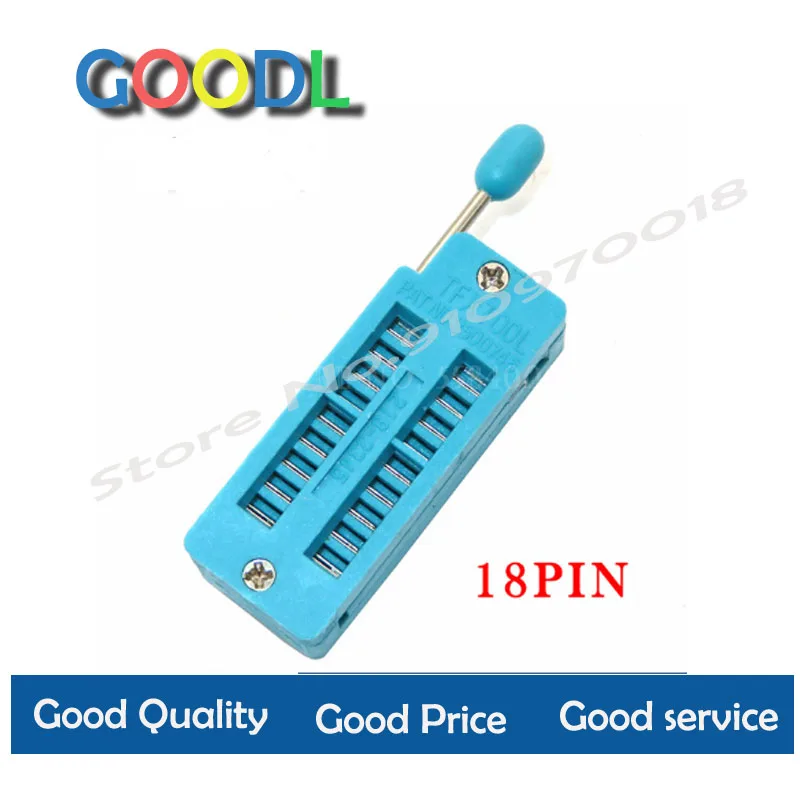 1pcs/lot 14 16 18 20 24 28 32 40 P Pin 2.54 MM Green DIP Universal ZIF IC Socket Test Solder Type IC lock seat zif socket