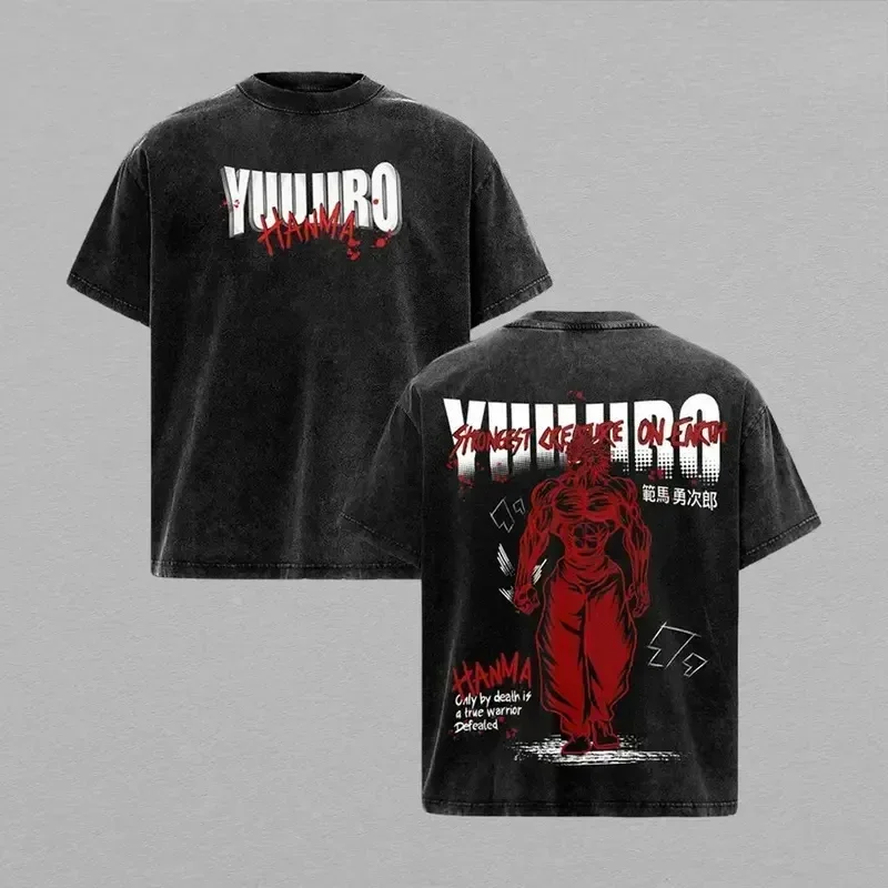 Baki Hanma Yuujirou Vintage Cotton T-Shirt