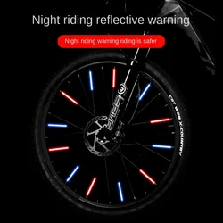 12PCS/Bag Bicycle Wheel Spokes Reflective Sticker Tube Strip Warning Light DIY 7.5cm MTB Cycling Reflector Reflective Safety Kit