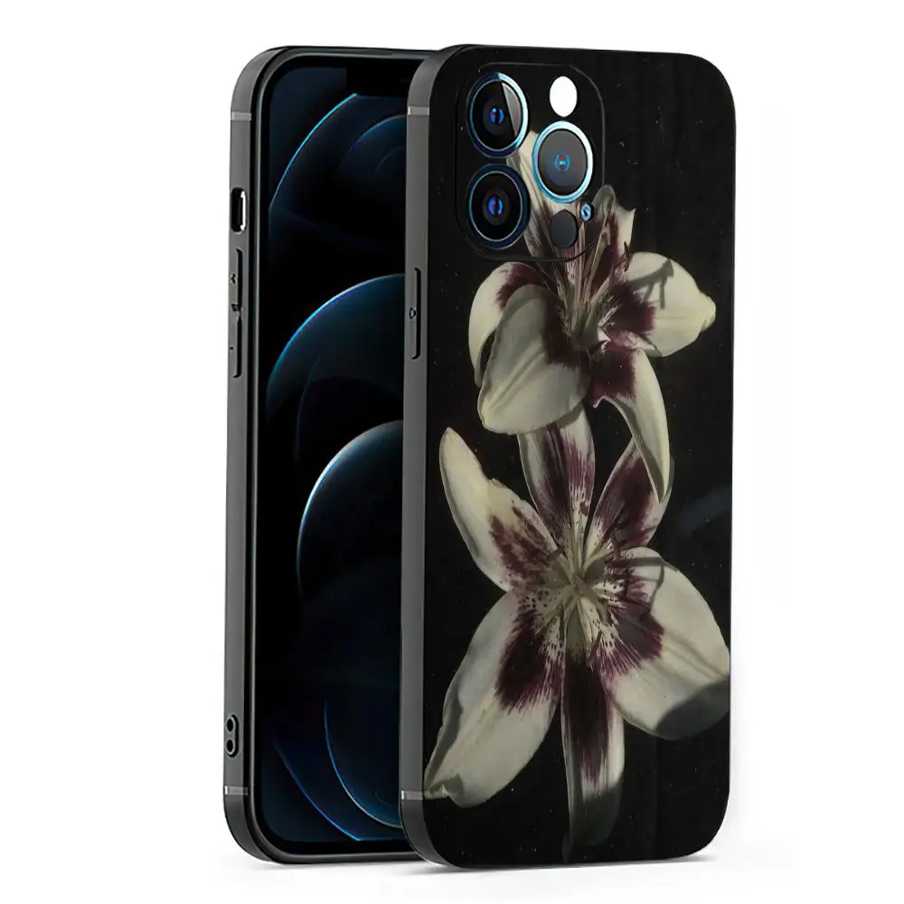 

Luxury Lily Orchid Flower Phone Case For iphone 15 Pro Max Case For iPhone 14 11 12 13 15 Pro 14Plus XS 7 8 SE2 Case Soft Cover