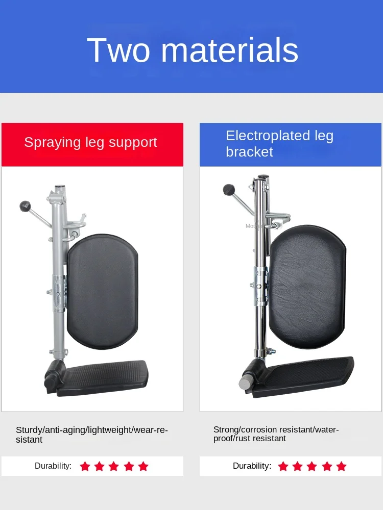 Wheelchair  full leg  right and left sde support foot pedal  straight leg  foot pedal leg protection board  hanging