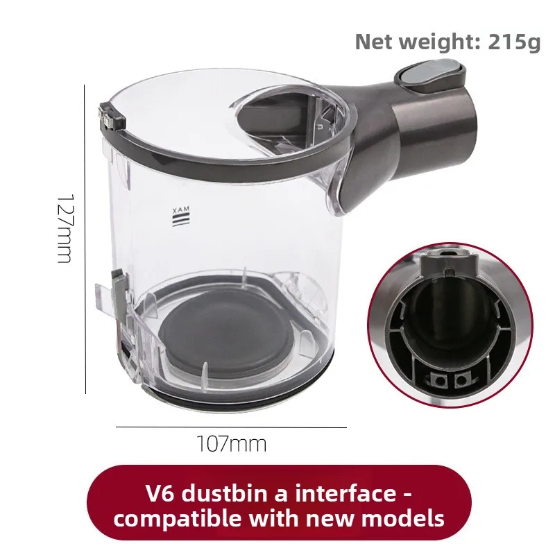 Replacement Sealing Ring Dust Bucket Base Lid Rubber Gasket Repair Parts Compatible with Dyson V6 V7 V8 Vacuum Cleaner Accessori