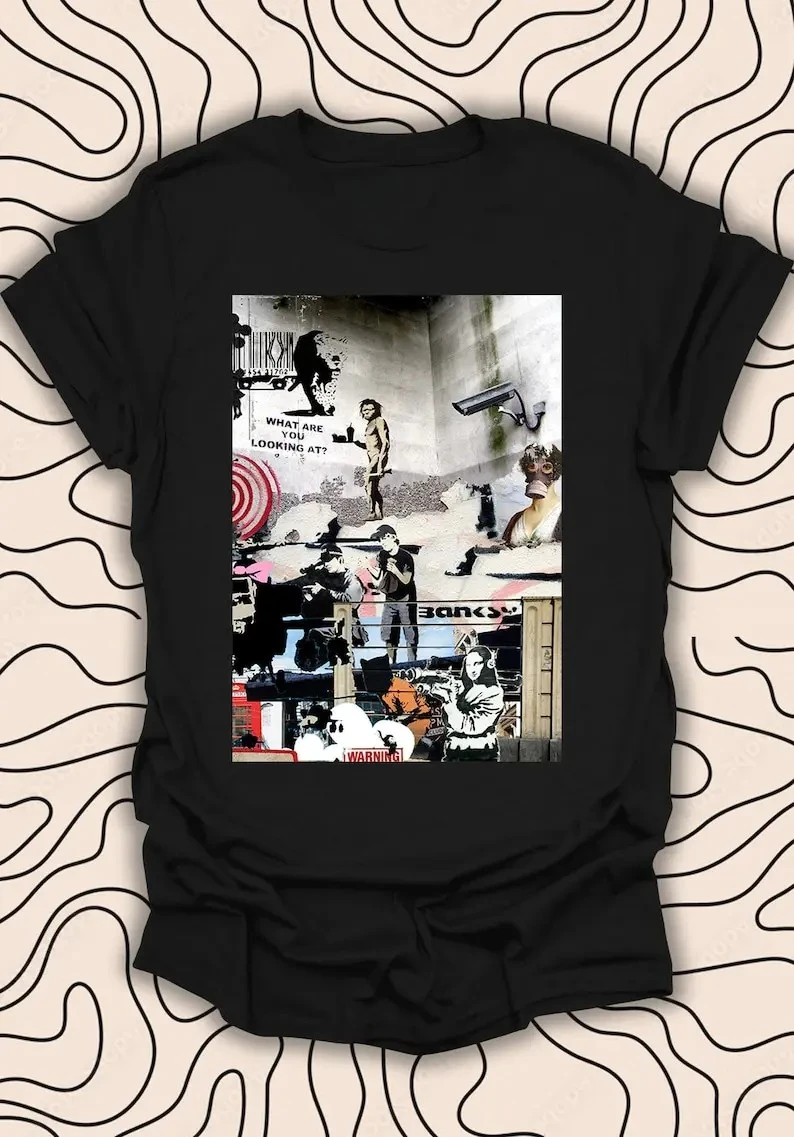 

Camiseta Banksy Street Art – Camiseta gráfica de arte callejero urbano – Regalo de diseño artístico vanguardista Camiseta unisex