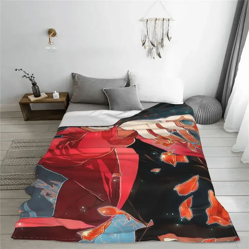 Kuroo Tetsurou Blanket Haikyuu Japanese Anime Volleyball Plush Throw Blankets Airplane Travel Printed Soft Warm Bedsprea