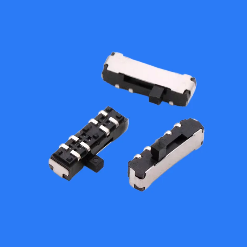 100pcs/ 23D19G2(2P3T) double row three-speed eight-foot horizontal patch mini small toggle switch leg U-shaped