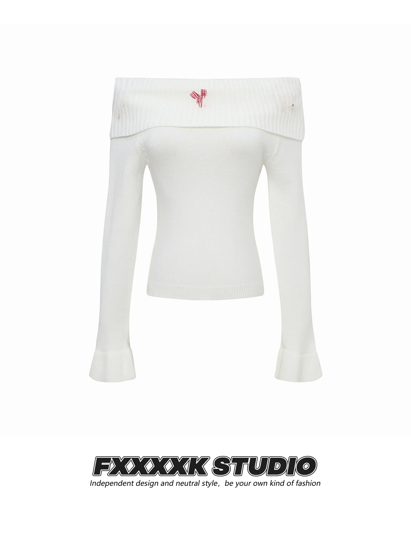 

Оригинальный вязаный свитер FXK Sweet Spicy Girl Knot для женщин, укороченный, облегающий, в стиле Pure Desire, вязаный топ