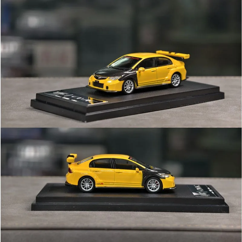 

Масштабная модель автомобиля Honda Civic Type R FD2 из сплава, 1/64, Diecast TPC