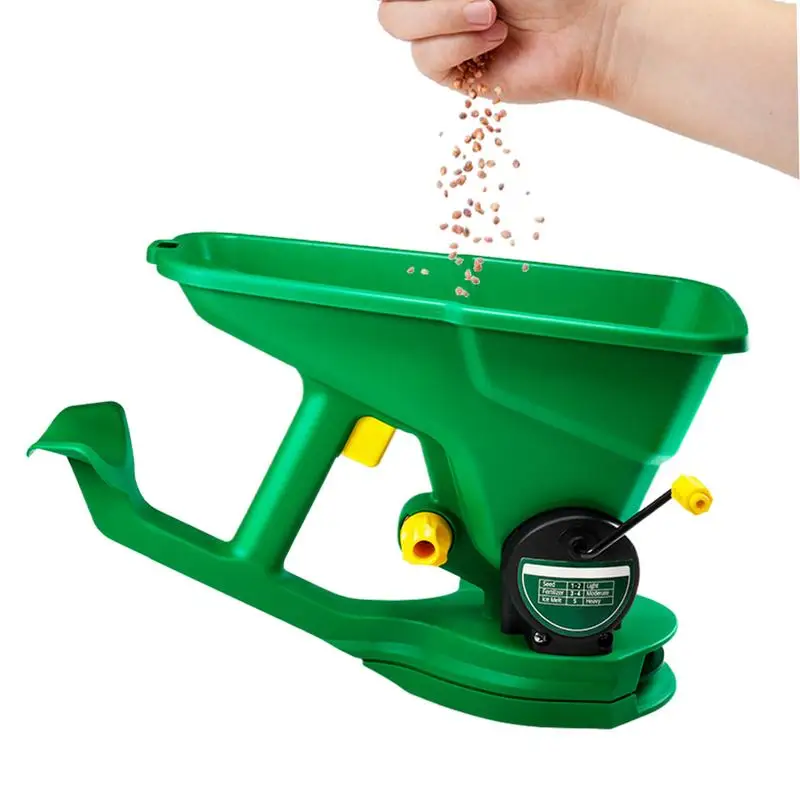 Hand Spreader Salt Seeder Portable Broadcast Fertilizer Spreader Garden Seeder Shaker For Residential Small Farm