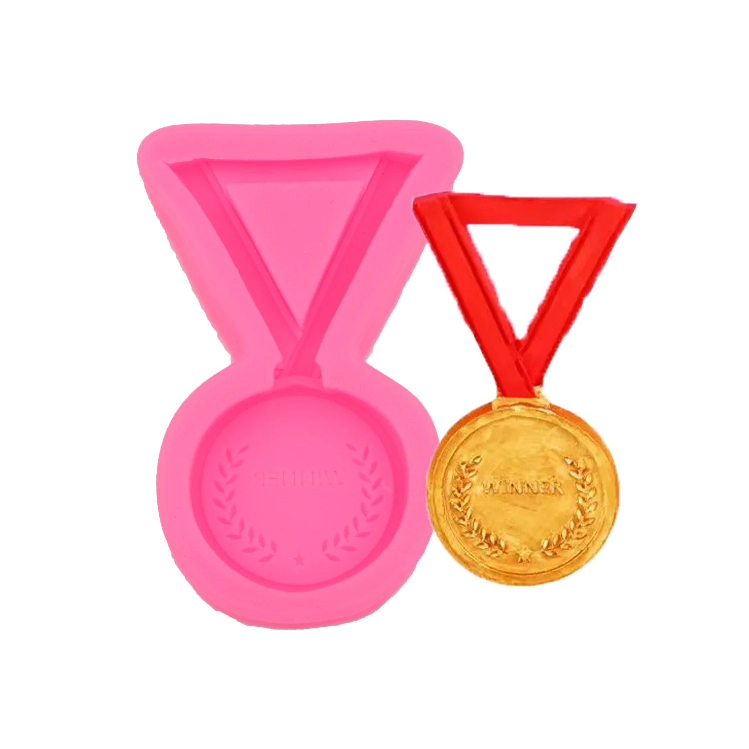 Trophy Cake Chocolate Silicone Mold for Gummy Candy Sugar Craft Epoxy Resin Jewelry Casting Supplies