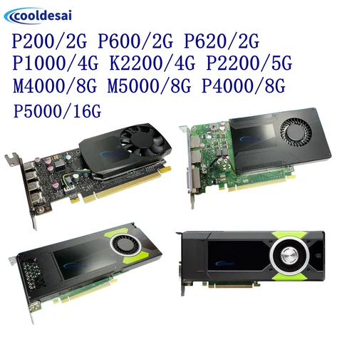 For NVIDIA Quadro P400 P600 P620 P1000 k2200 P4000 M4000 M5000 GDDR5 PCI Express 3.0 x16 Mini DP Professional Graphics