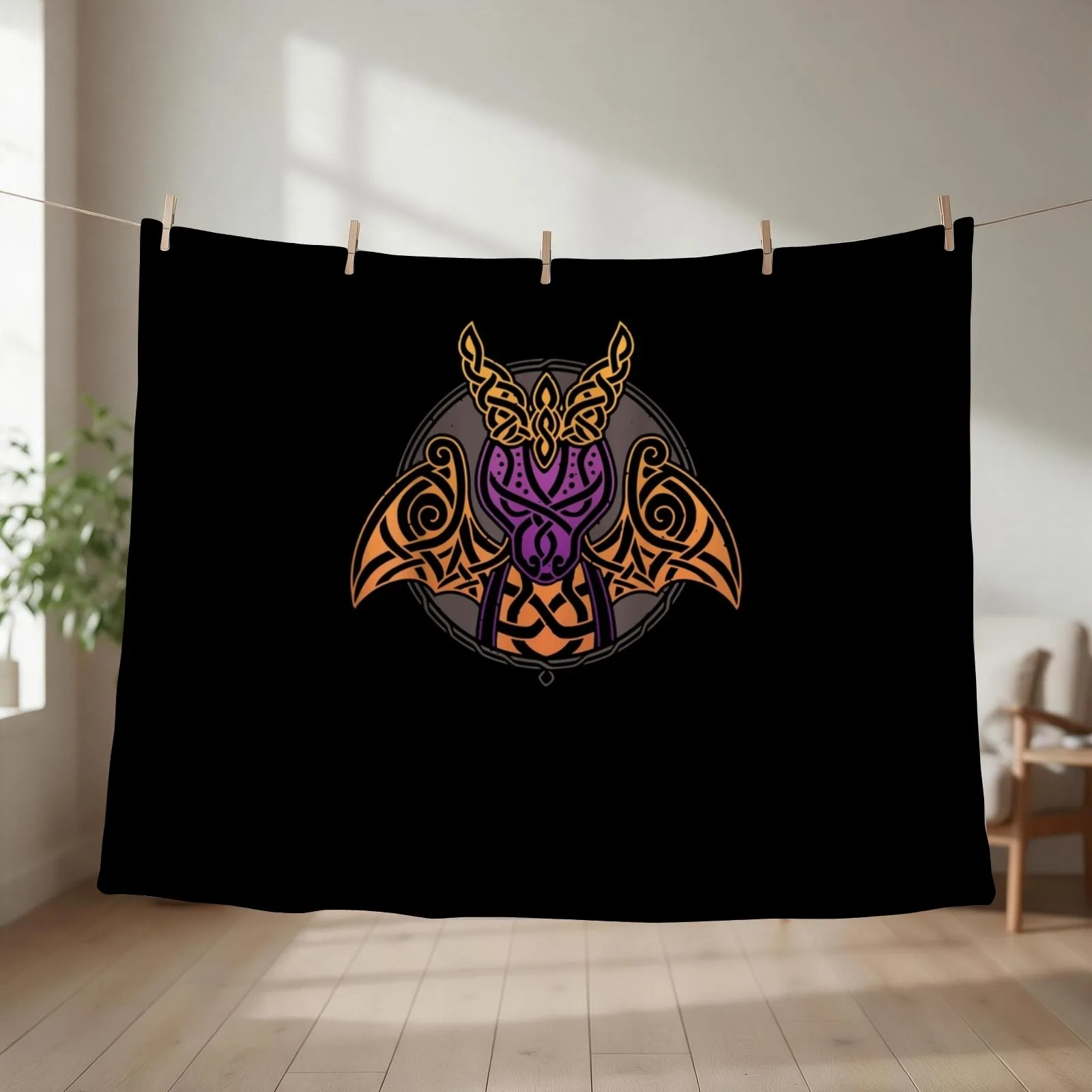 Funny Dragons Design Vintage Spyros Playing Gaming Platforms Throw Blanket couch cozy soft plush fuzzy picnic outdoor blanket