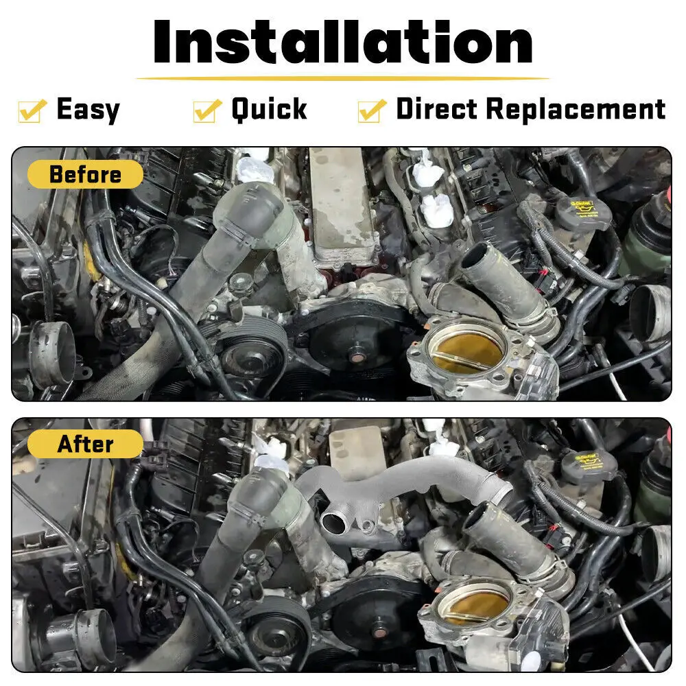 LR090630 LR092992 LR075991 C2Z28536 Water Pipe Coolant Pipe Upgrade Kit For 2014-2020 Land Rover Range Rover 3.0L V6 5.0L V8