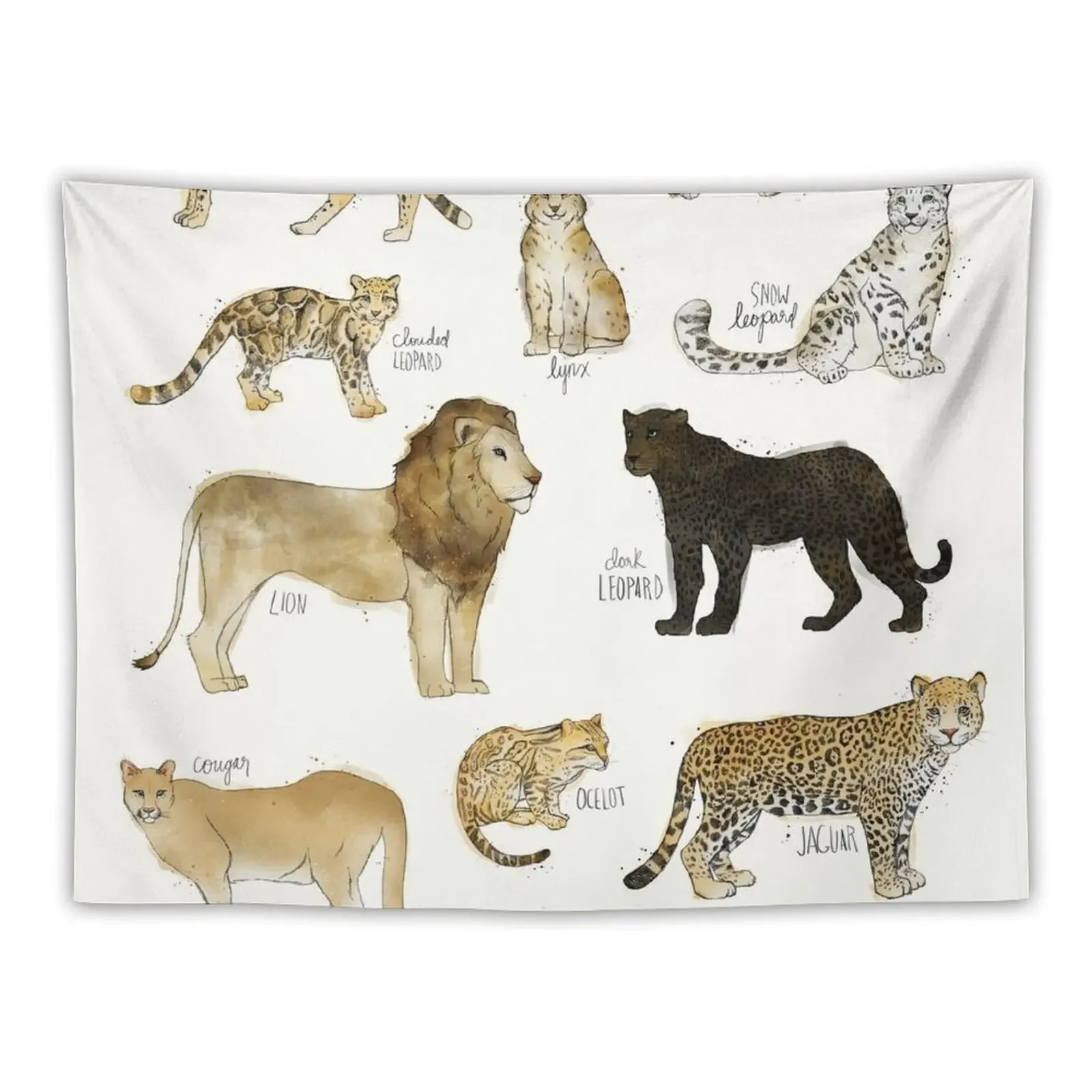 

Wild Cats Tapestry Decor For Bedroom Room Decoration Accessories Tapestry