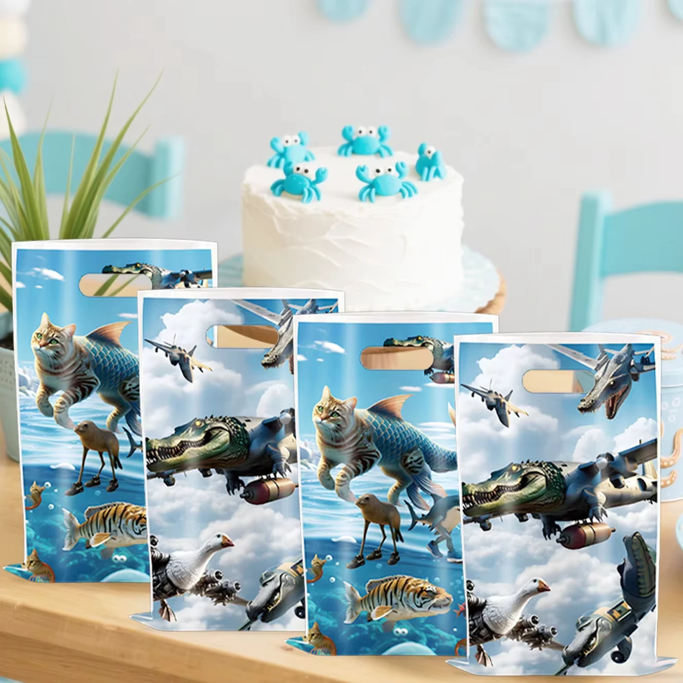 10/20/30 قطعة تونغ تونغ صحور ترالالو موضوع حقائب للهدايا حفلة الحسنات حزمة الوجبات الخفيفة والحلوى لوازم الحفلات العودة إلى الحقائب المدرسية #1