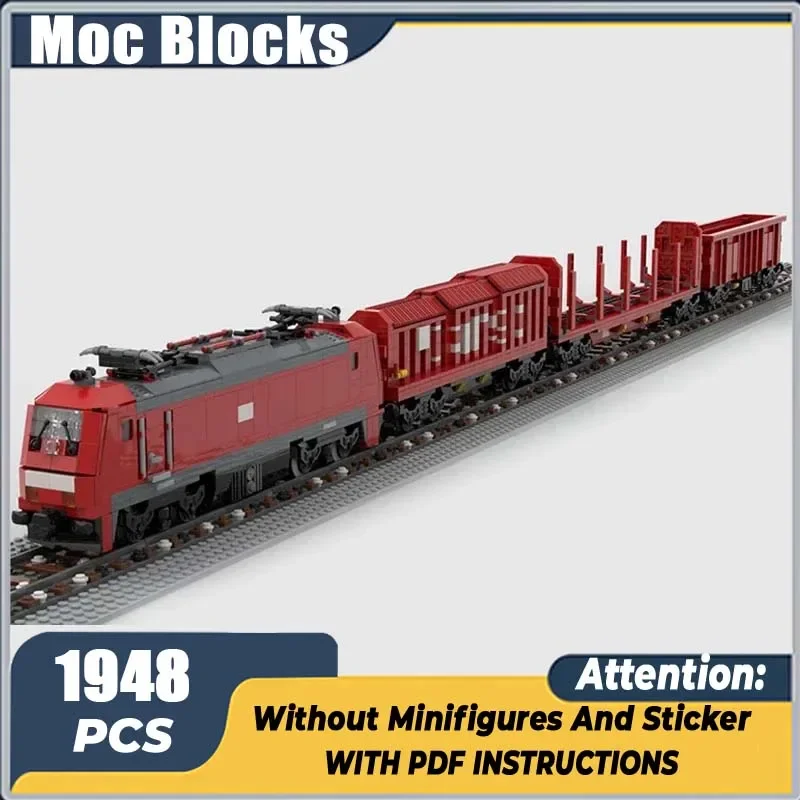 

Moc Строительные кирпичи Немецкий грузовой поезд Модель Технология Модульные городские автомобильные блоки Конструкторы Игрушки DIY Набор Сборка Подарки