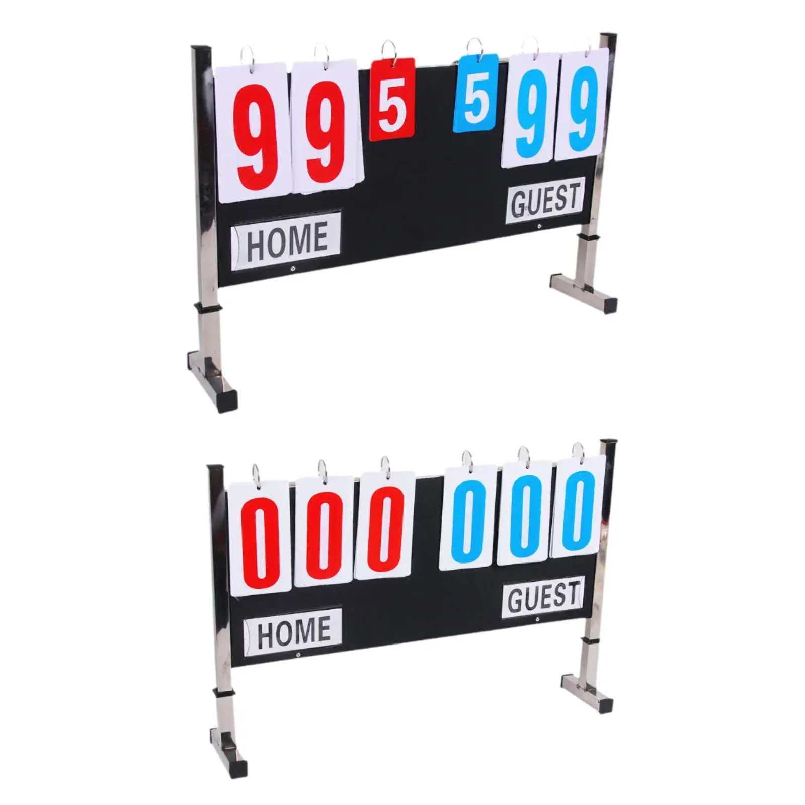 Table Score Flipper Score Keeper Versatile Portable Multi Sports Scoreboard for Games Outdoor Competition Badminton Basketball