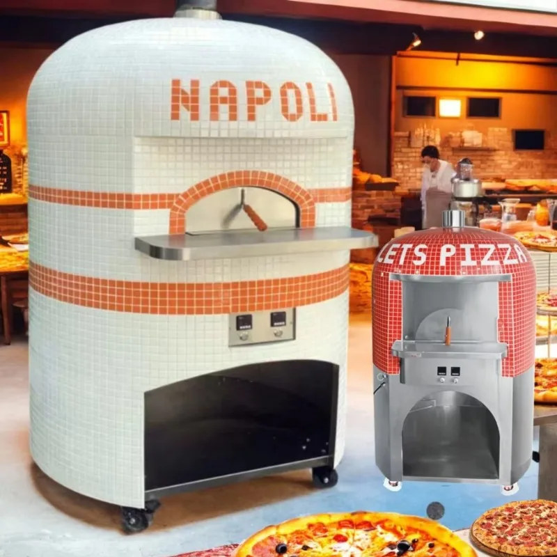 Commercial Neapolitan Woodfired Pizza Oven Large Italian Brick Burning Clay Outdoor Charcoal Gas Wood Fire for Restaurant
