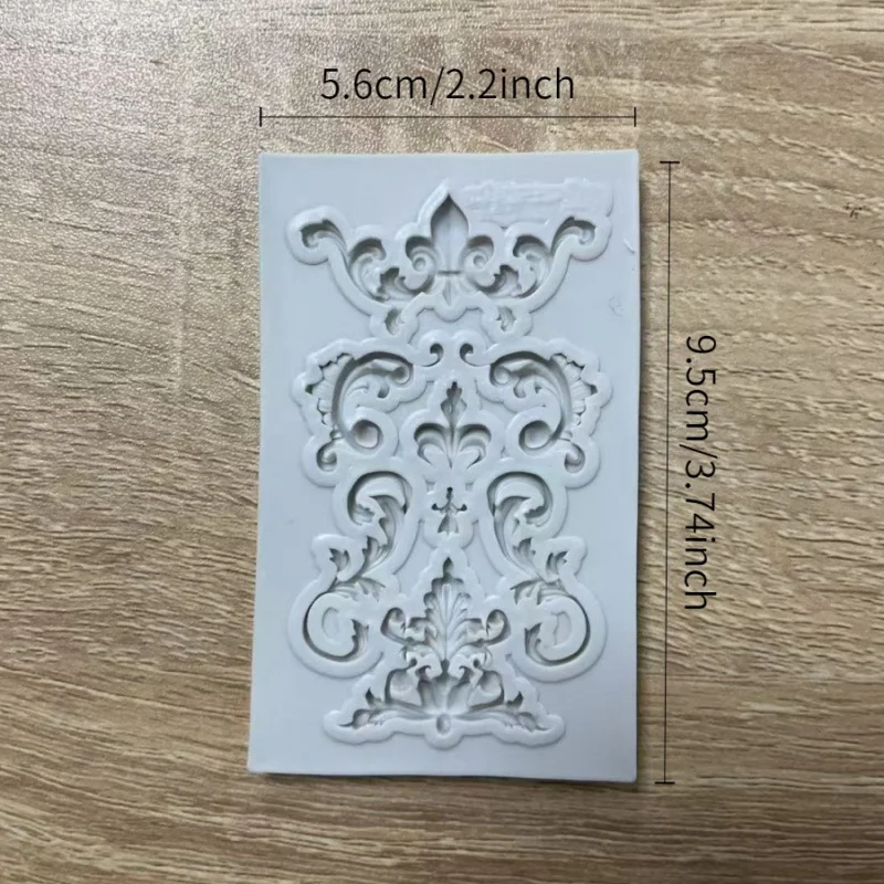 1pcretro Floral Design Random Silicone Mold，Resin Casting Mold，Suitable for polymer clay，DIYCrafts，Soap Making，Candle Creation，-