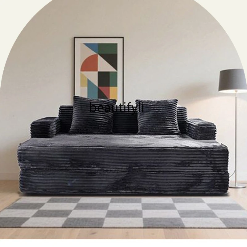 

Compression Integrated Sofa Full Sponge Vacuum Roll Pack Large Folding Two-in-One Compression Sofa