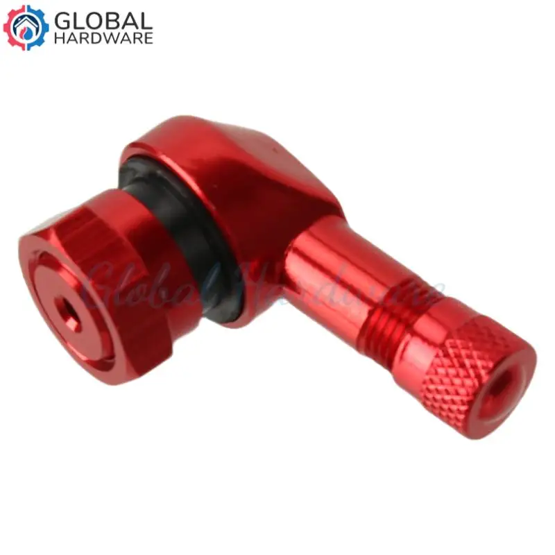 Motorcycle CNC Universal Orange Rim Wheel Valve Stems Tire Tyre Cap 90 Degree For RC SMC R SUPER  ADVENTURE RC