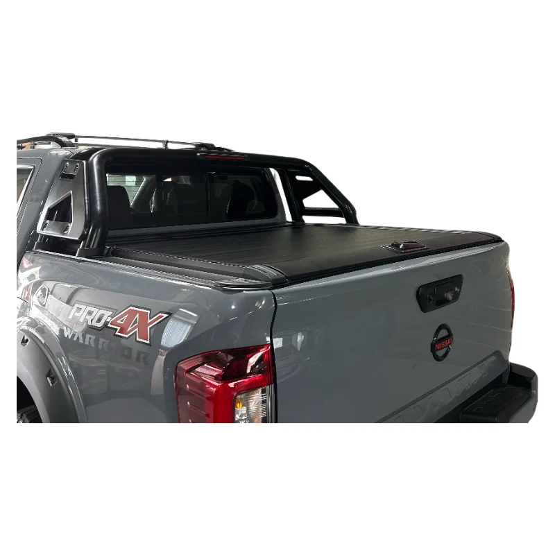 

2016+ Nissan Navara Pickup Manual Roller Shutter Cover Dust-Proof Anti-Theft Hard Tonneau Heavy-Duty Aluminum Locking Function