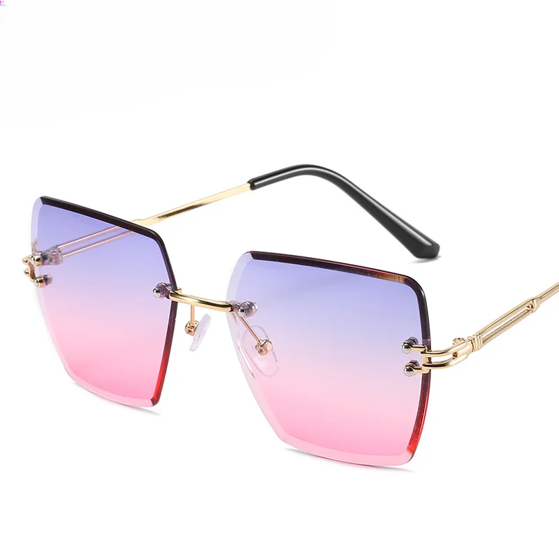 Polygon Gradient Color Luxury Women\'s Sunglasses Trends Glasses Trips Vintage 2024 Eyepieces Polarized Popular Outdoor Trend