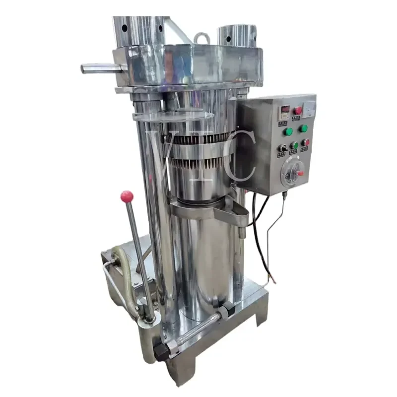 for 80kg/h Automatic Olive Oil Making Machine Coconut Cocoa Butter Cold Press Oil Machine Sesame Hydraulic Press for