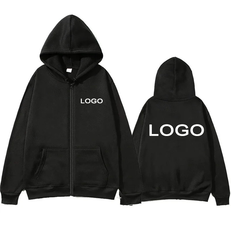 Sweat à capuche à manches longues pour hommes et femmes, imprimé personnalisé, fermeture éclair, vêtements amples et décontractés, mode, pull à capuche, personnalité