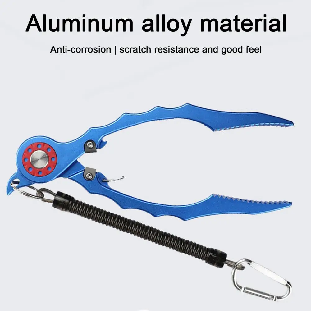 Cloth Bag Packaged Fish Plier Ergonomic Fish Plier with Double Tungsten Cutters Anti-slip Handle Corrosion for Anglers