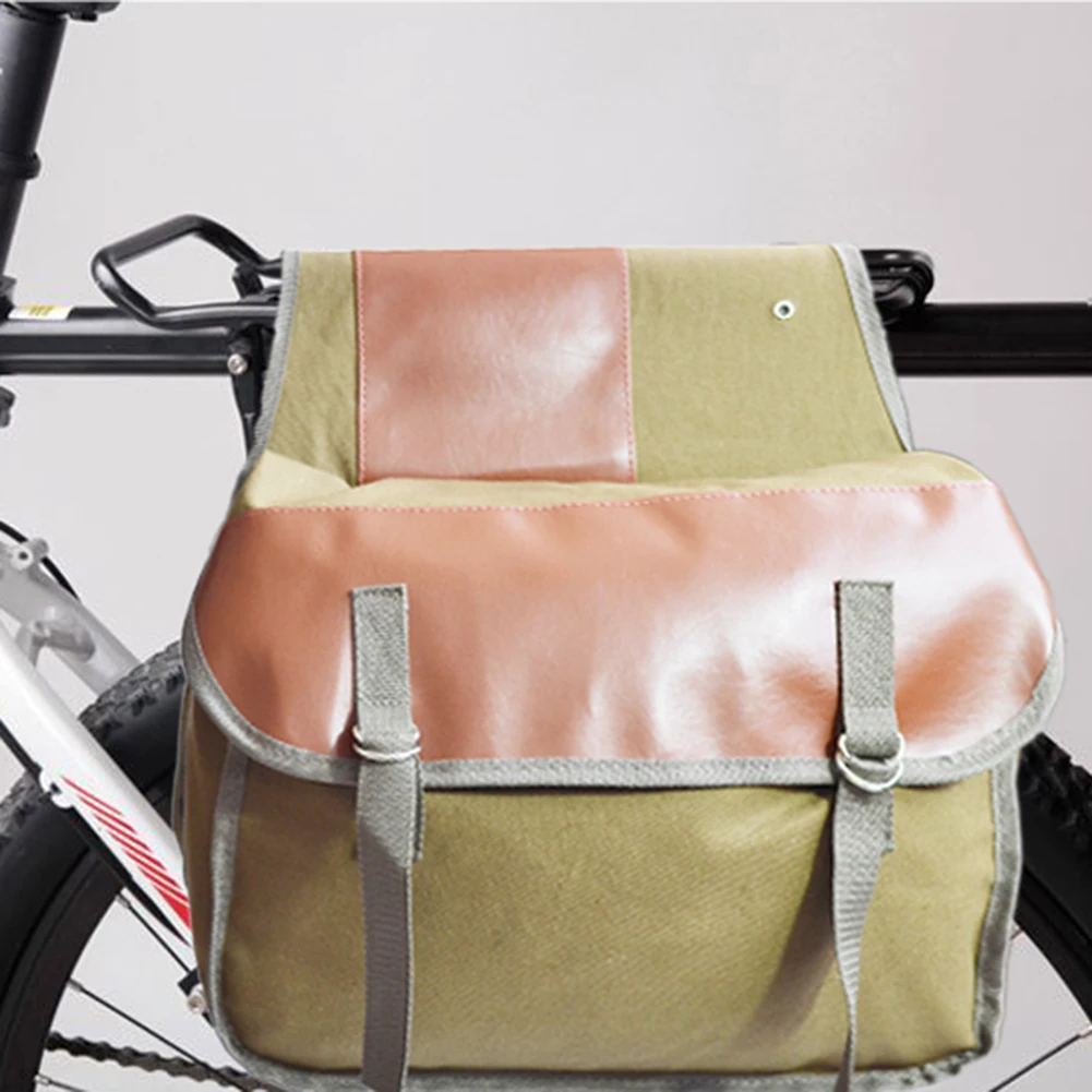 Motorbike Touring Saddle Bag Canvas Waterproof Panniers Box Saddle Bag Rear Luggage Tank Bag Motorcycle Accessories Dropshipping