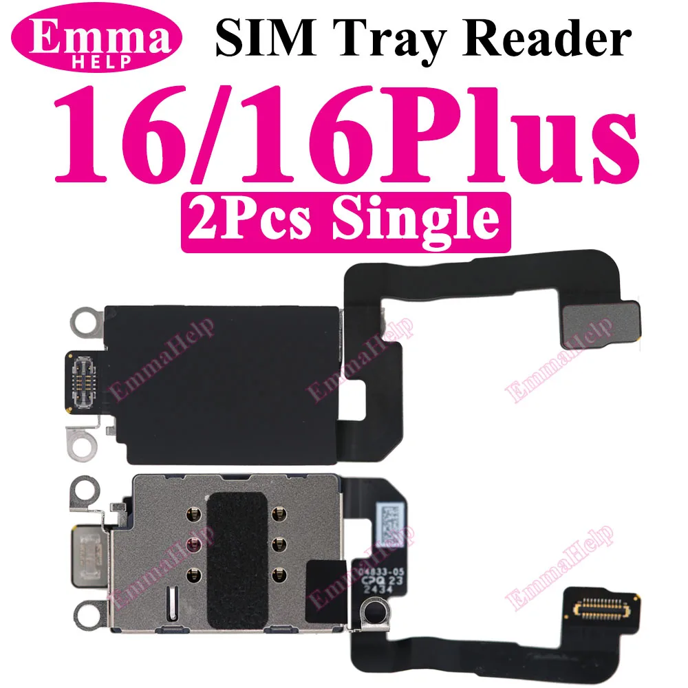 2 шт. с одним устройством чтения SIM-карт для iPhone 11 15 13 Pro Max 16 14 Plus 12 Mini XR XS, слот для SIM-карты, внутренний адаптер, гибкий кабель
