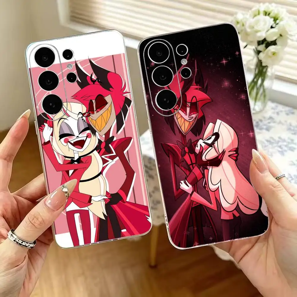 Alastor Charlie Hazbin Hotel Phone Case For Samsung S25,S24,S21,S22,S23,S30,Ultra,S20,Plus,FeTransparent Cover