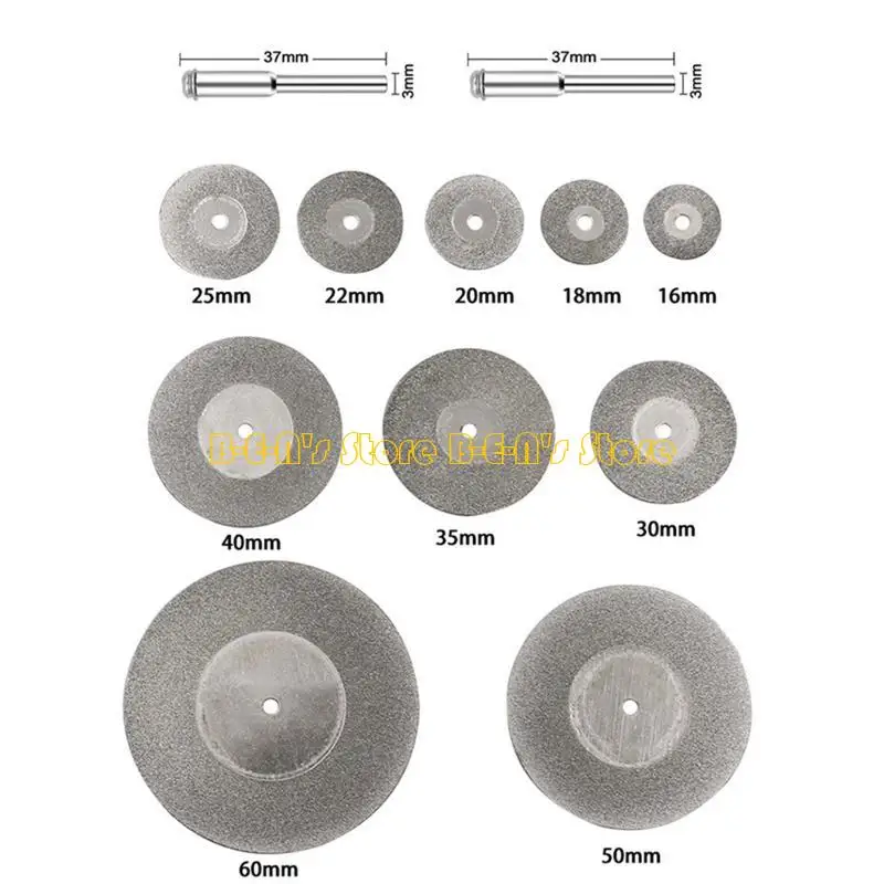 y1ad-鋸刃切断ホイールセットロータリーツールアクセサリーガラス石石用