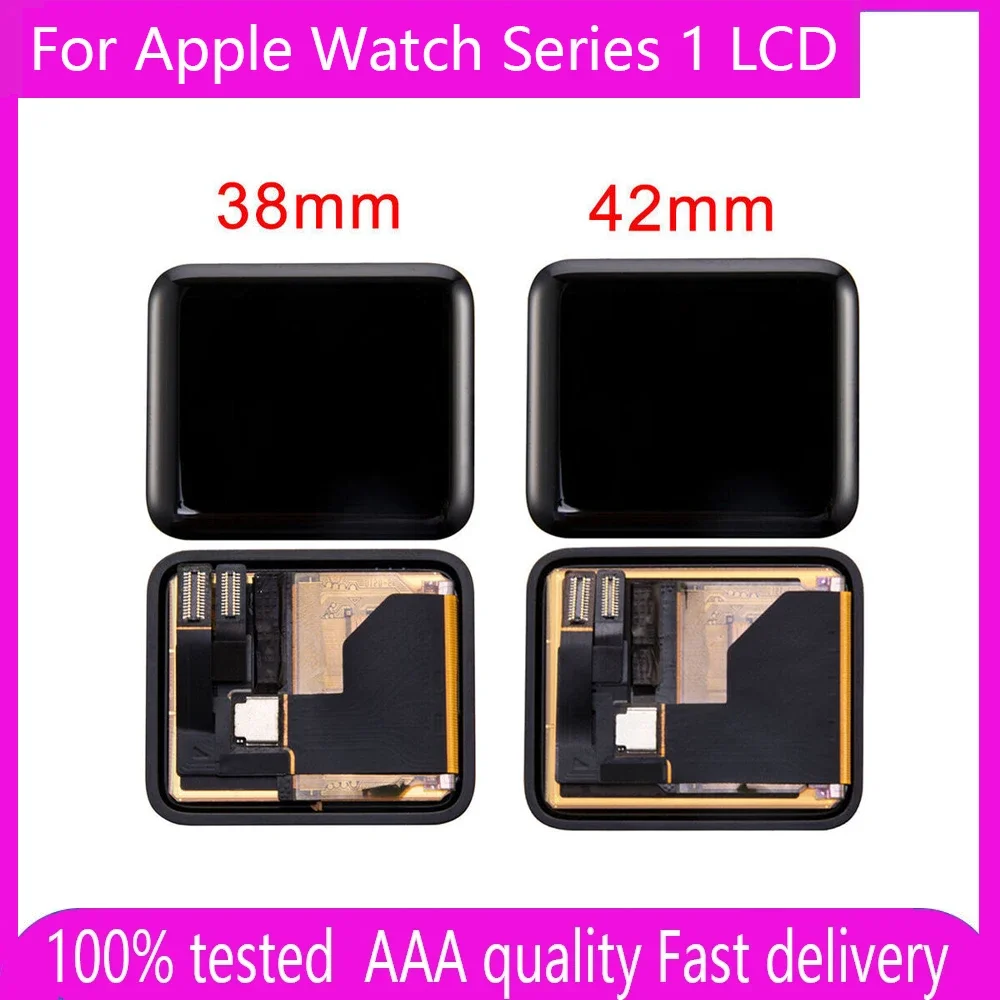 

100% тестирование для Apple Watch Series 1, ЖК-дисплей, сенсорная панель, экран в сборе 38/42 мм A1802 A1803 для Apple Watch s1, сменный ЖК-дисплей