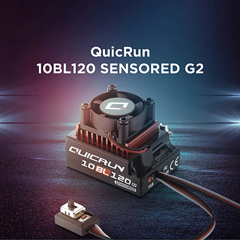 Hobbywing QUICRUN 10BL120 G2 120A Sensory Brushless Governor Suitable for 1/10 RC Remote Control Vehicles