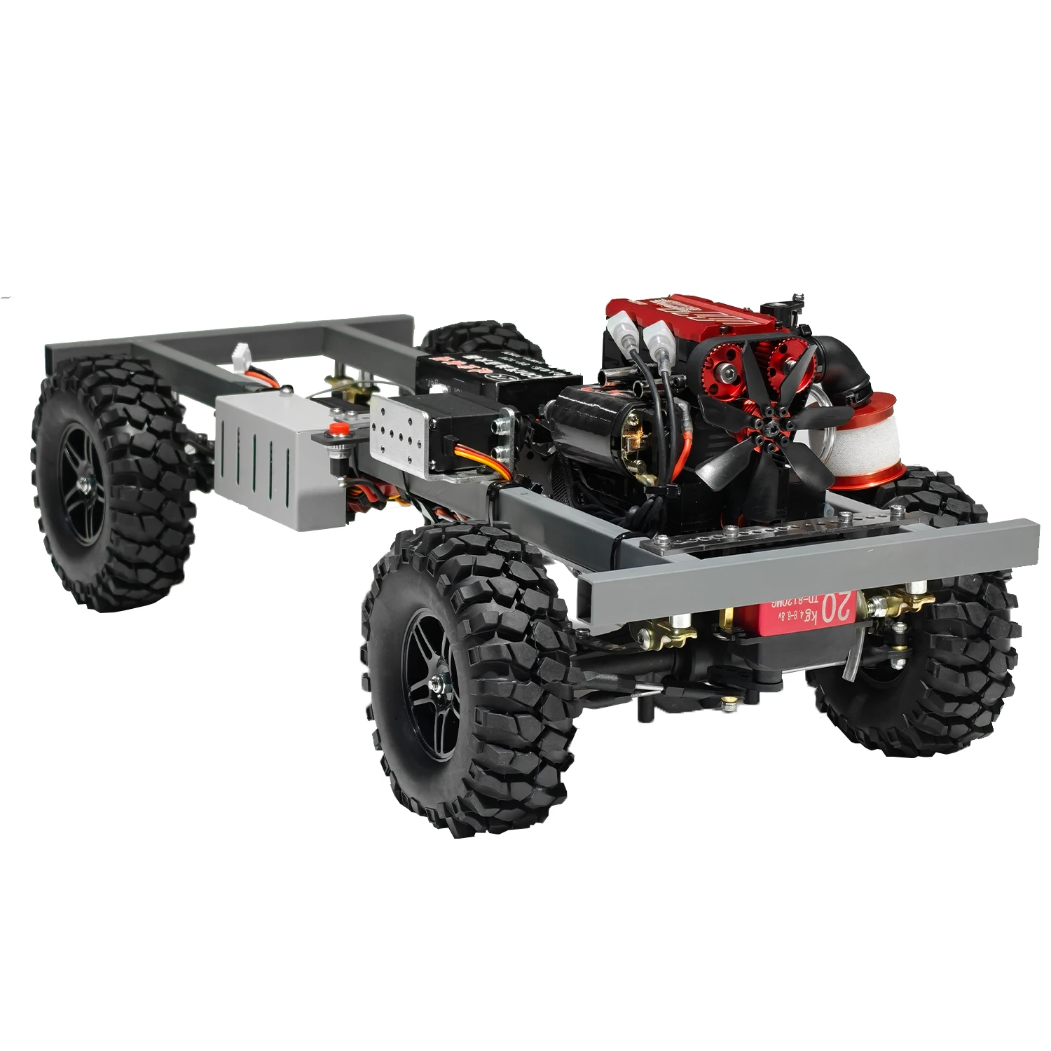 RC fuel car 4WD frame chassis gearbox FL200 gasoline methanol engine DIY remote control toys RTR frame