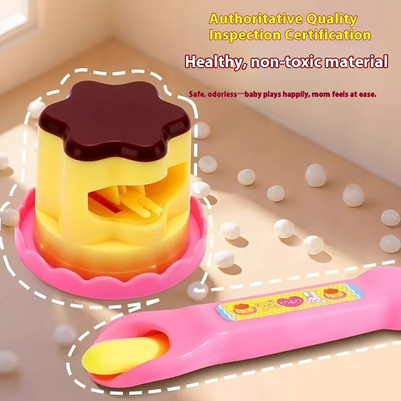 Juguetes de pudín para el hogar, juego de simulación, pudín de fresa y gelatina para niñas, juguete de alimentación, herramienta educativa de aprendizaje preescolar, regalo para niños