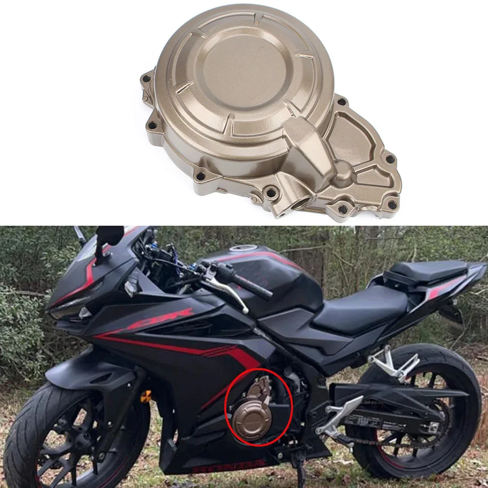 

Left Side Aluminum Left Crankcase Stator Engine Cover For Honda CB500F CBR500R 2019-2023 2019 2020 2021 2022 2023
