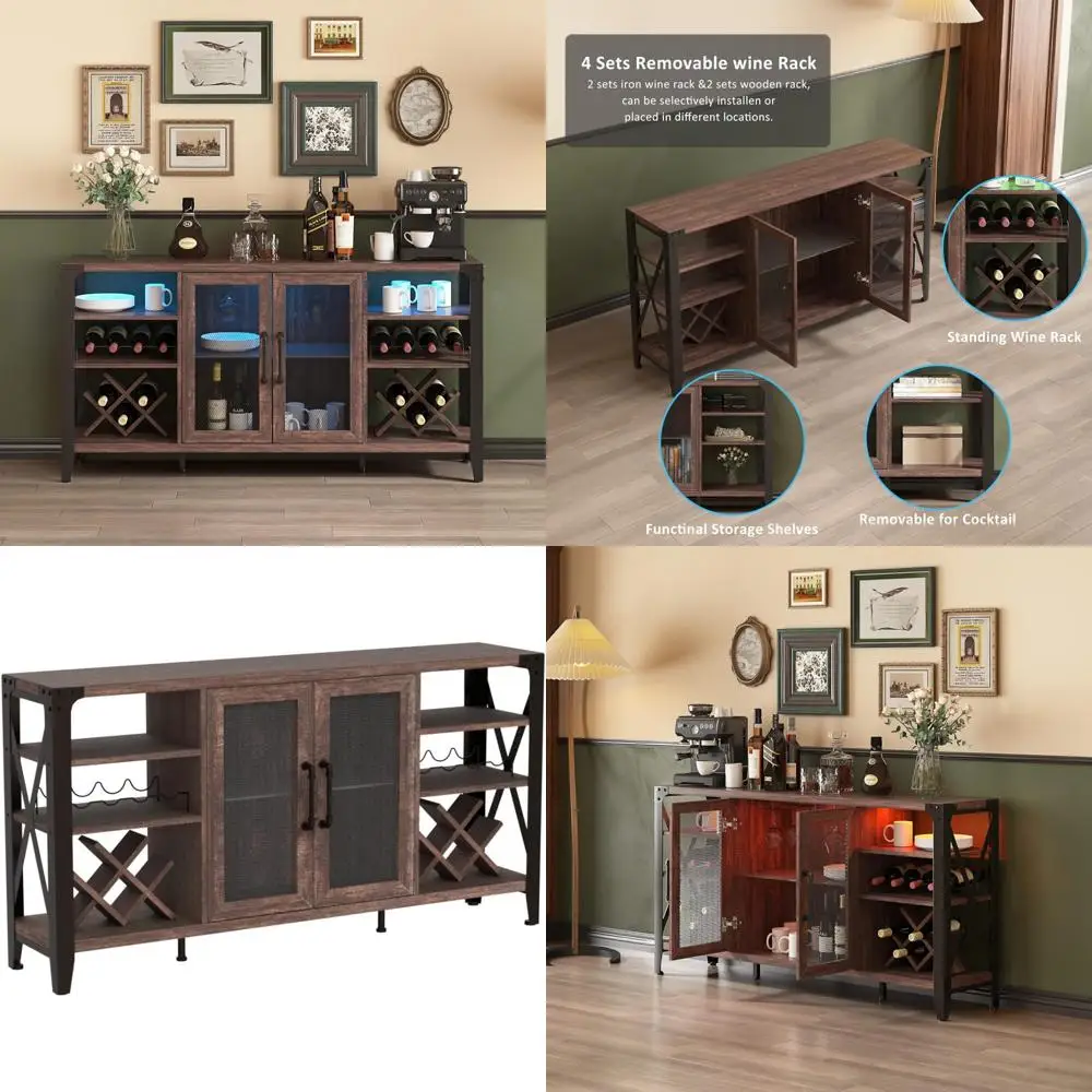 58" Wine Bar With W… - image