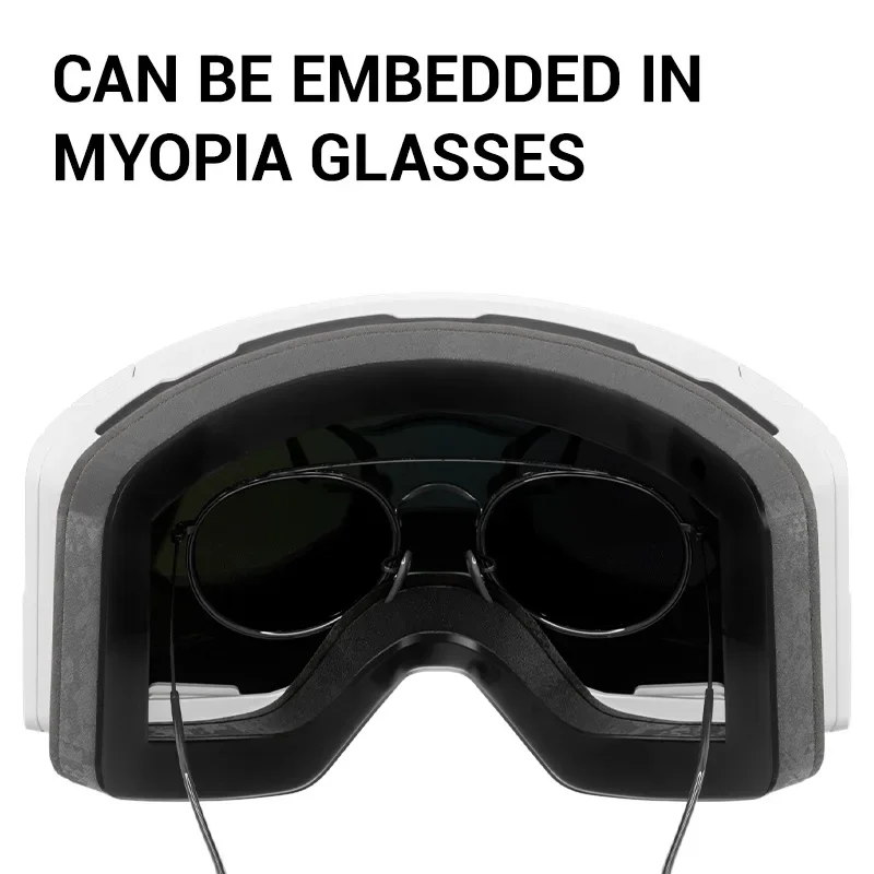 Kapvoe نظارات التزلج على الجليد الرجال النساء المغناطيسي نظارات الثلوج OTG مكافحة الضباب UV400 حماية تصميم جديد نظارات الشتاء يندبروف