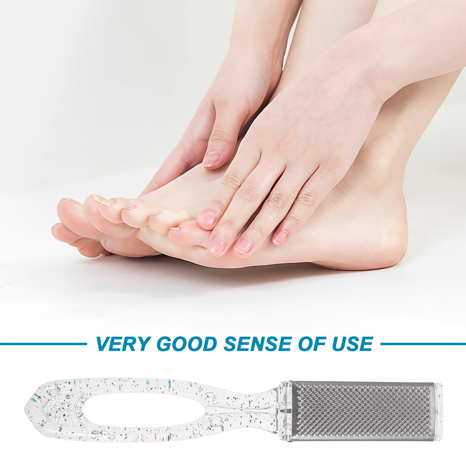 

Double Sided Foot Scrubber Practical Pedicure Tool Dead Skin Remover For Home Use
