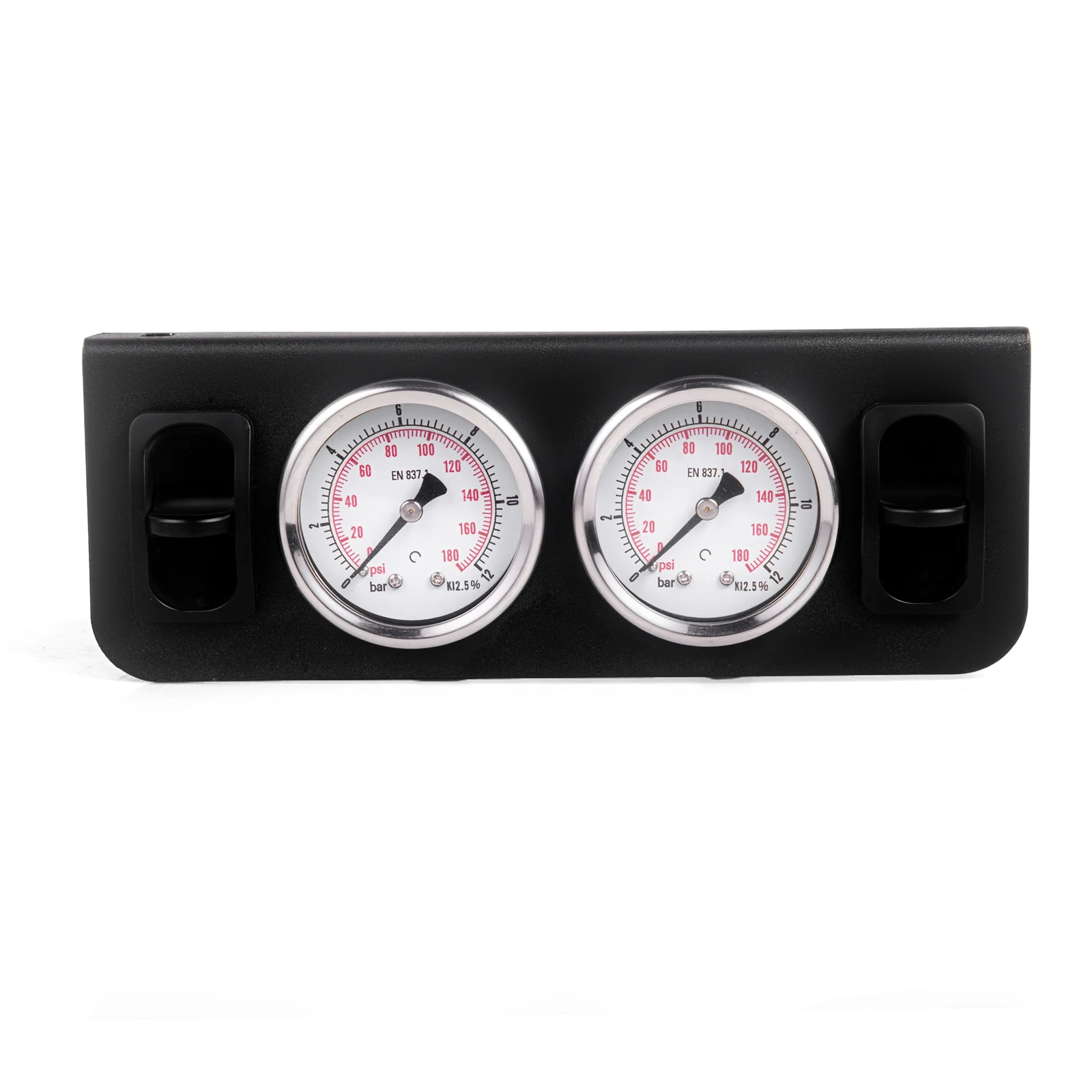 Dual Air Control Switch Manual Plate Paddle Valve With 180 PSI Gauge For Truck Seat & Air Suspension system