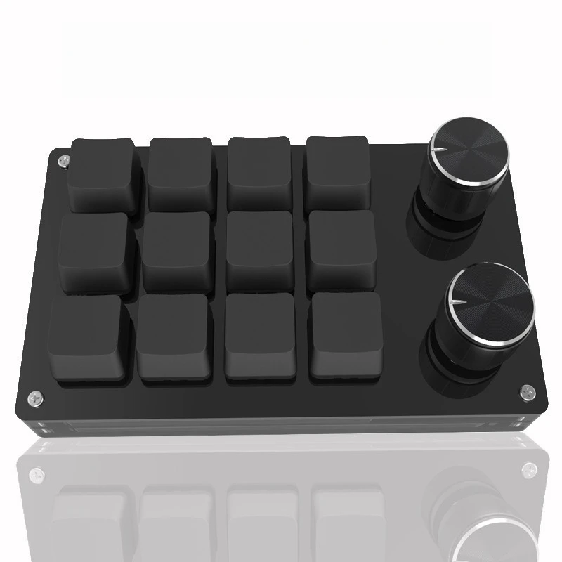 12 keys 2 knobs custom keypad one click copy paste esports game drawing design shortcut keyboard