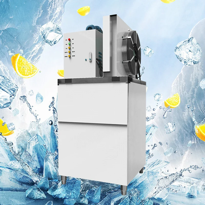 Sheet Ice Making Machine For Large Commercial Self-Service Restaurants, Seafood Supermarkets Automatic Scale Ice Maker Machine