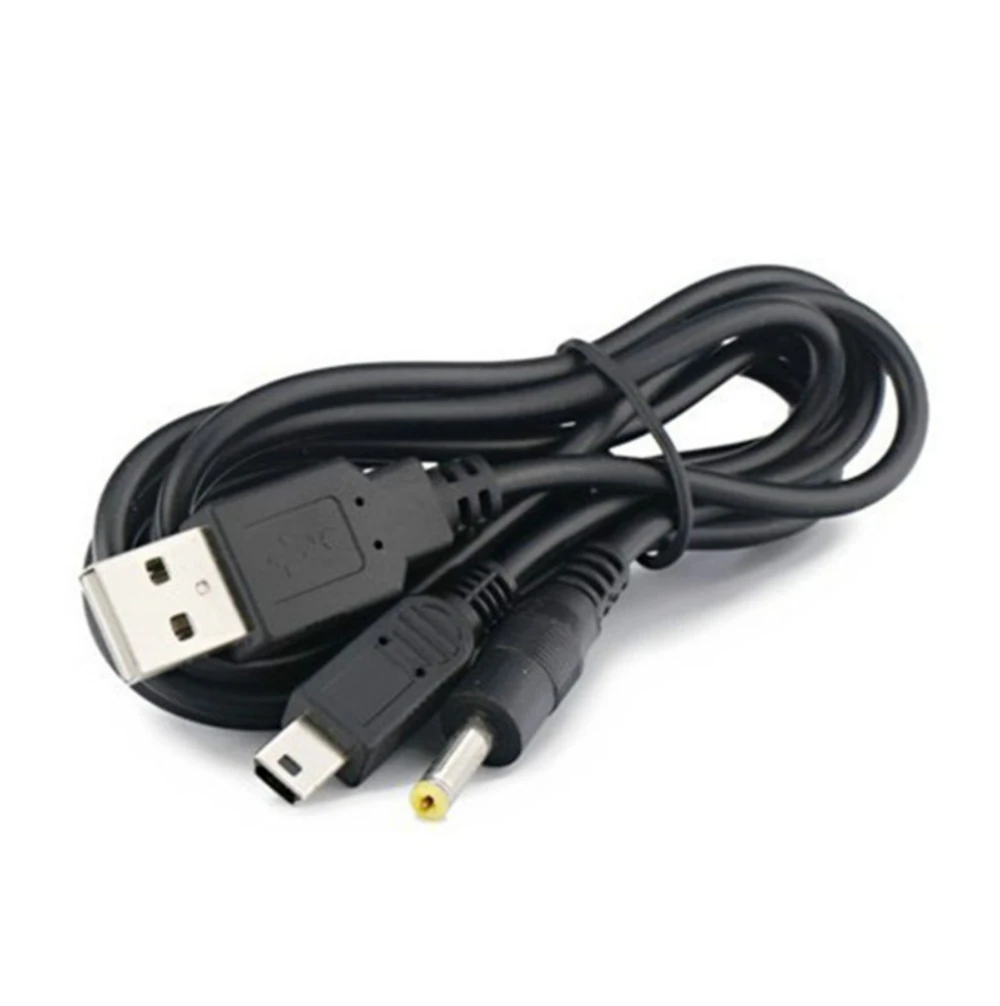 100pcs 1.2m 2 in 1 USB Charger Cable For PSP 2000 3000 Charging Transfer Data Power Cord Game Accessory