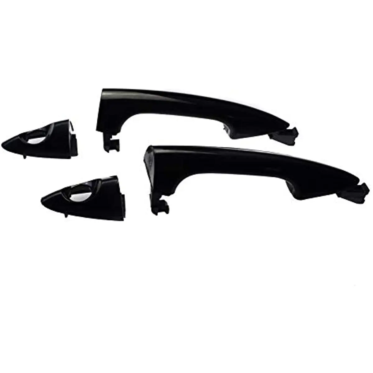 2Pcs Front Left & Right Outer Exterior Door Handle For 2012-2017 Hyundai Accent 1.6L 82651-1R000 82661-1R000