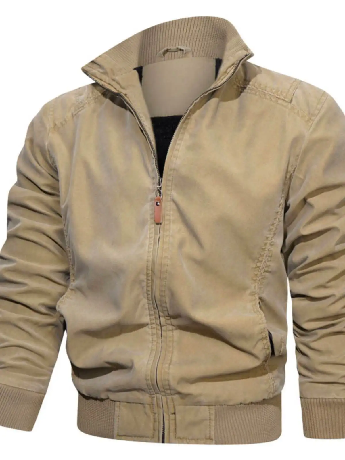 

Винтажная мужская куртка, повседневная свободная длинная верхняя одежда с воротником-стойкой Sve, Новое поступление осени, пальто семи длина