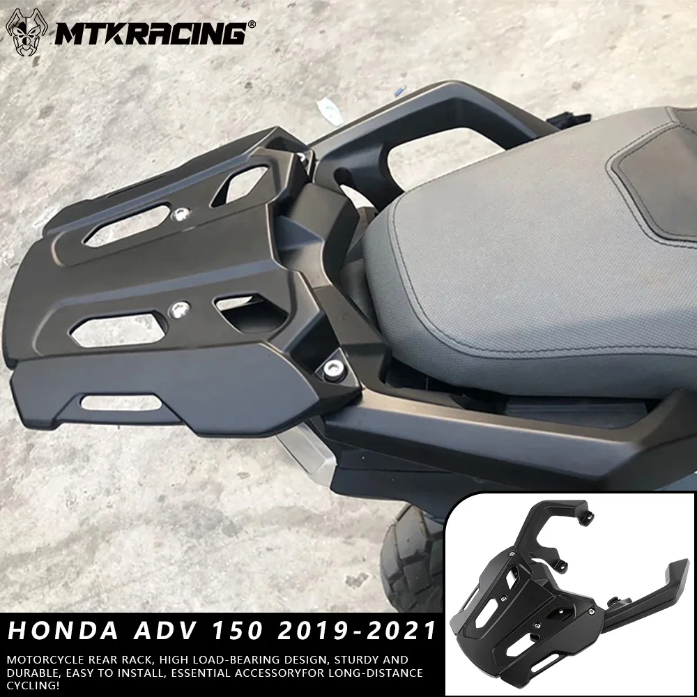 

MTKRACING for HONDA ADV 150 2019-2021 Motorcycle Rear Luggage Rack Tail Box Case Bracket Cargo Shelf Holder