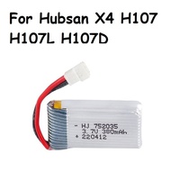 Original Lipo Battery For Hubsan X4 H107 H107L H107D JD385 JD388 RC Helicopter Spare Parts 3.7V 380mah Drone battery 752035