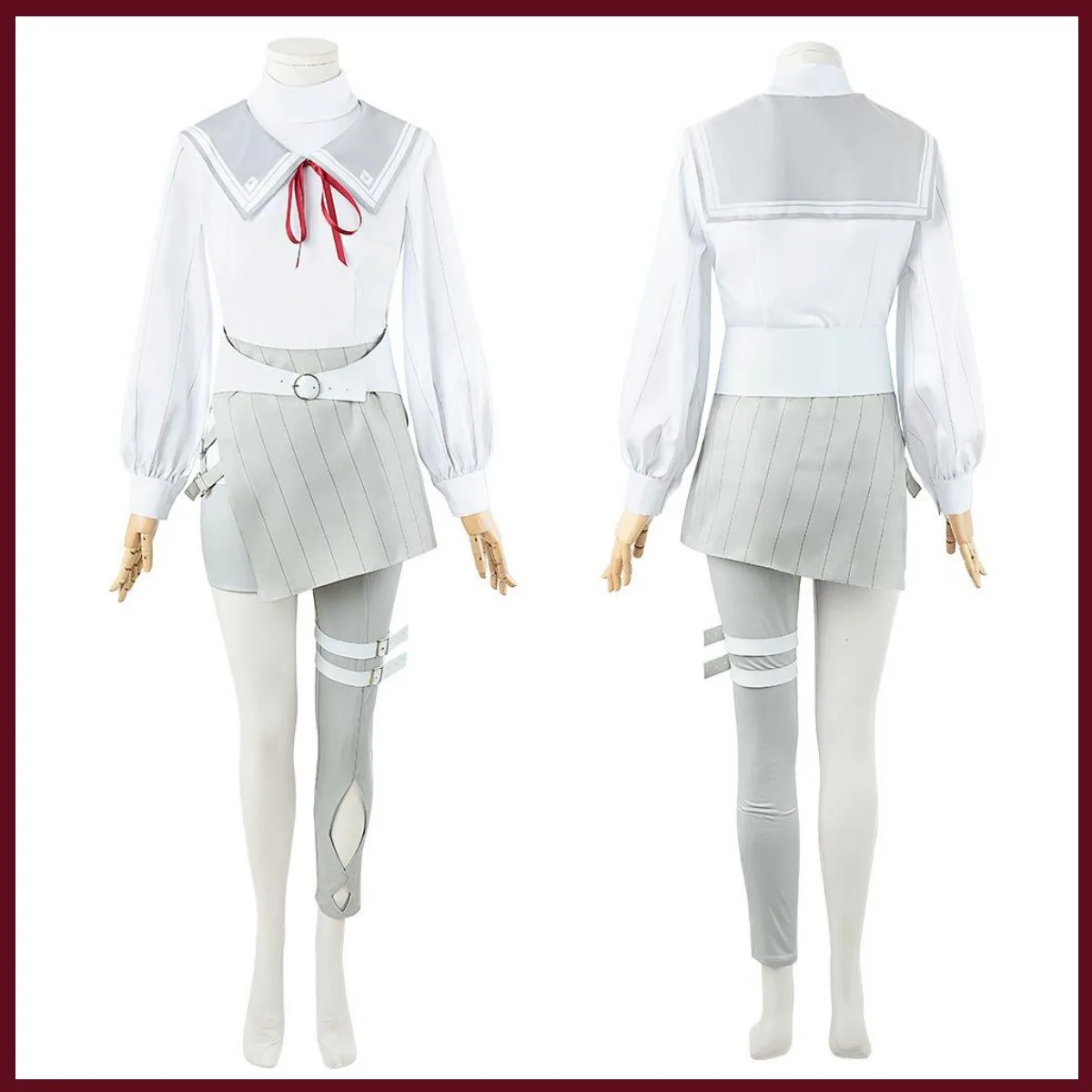 Vtuber Virtual Youtuber Nijisanji Genzuki Tojiro Cosplay Kostuum Pruik Lange Jas Trenchuniform Full Set Vrouw Sexy Carnavalspak